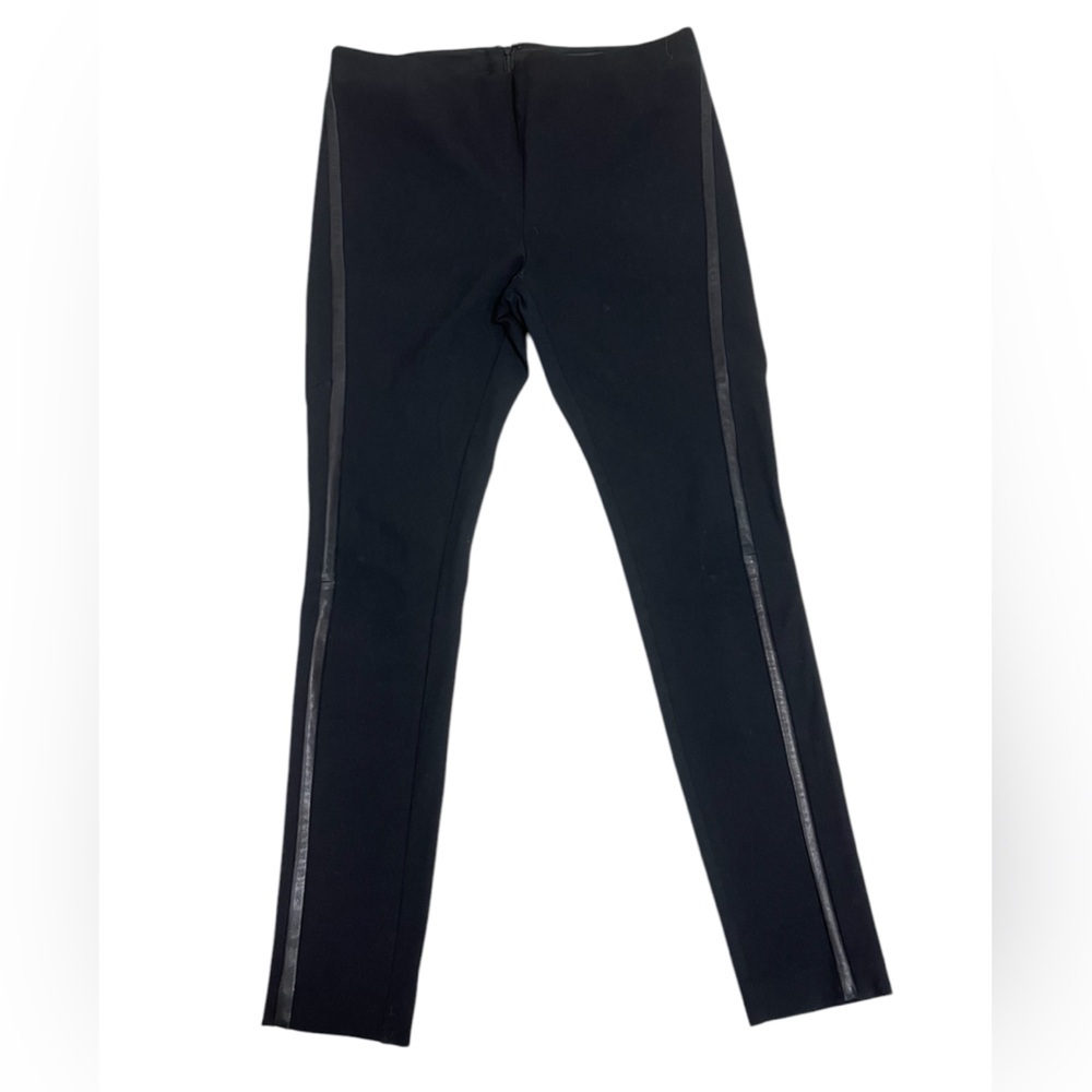 Rag And Bone Black Skinny leather embellished Trousers